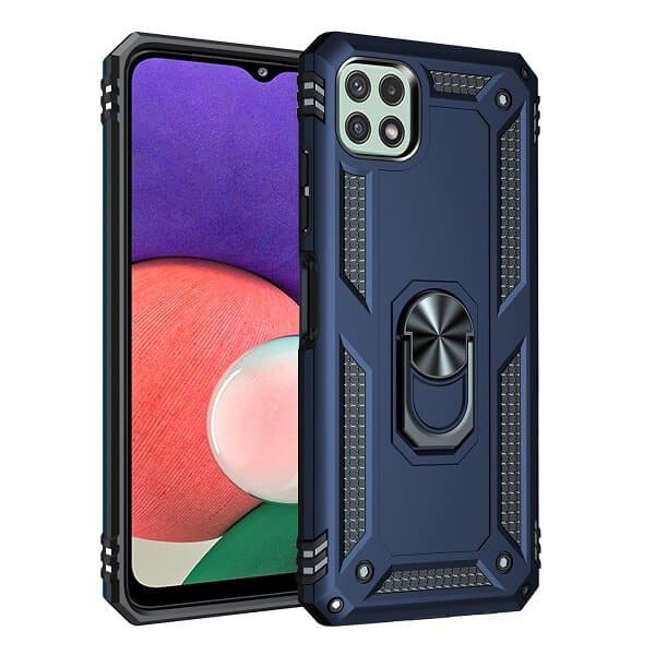Samsung Galaxy A22 5G Anti Scratch Rugged Magnetic Car Mount Ring Shockproof Heavy Duty Cover (Navy Blue) Samsung Galaxy A22 5G Anti Scratch Rugged Magnetic Car Mount Ring Shockproof Heavy Duty Cover (Navy Blue)